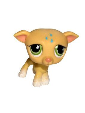 Hasbro Littlest Pet Shop Figure-The Yellow Greyhound #875-GUC